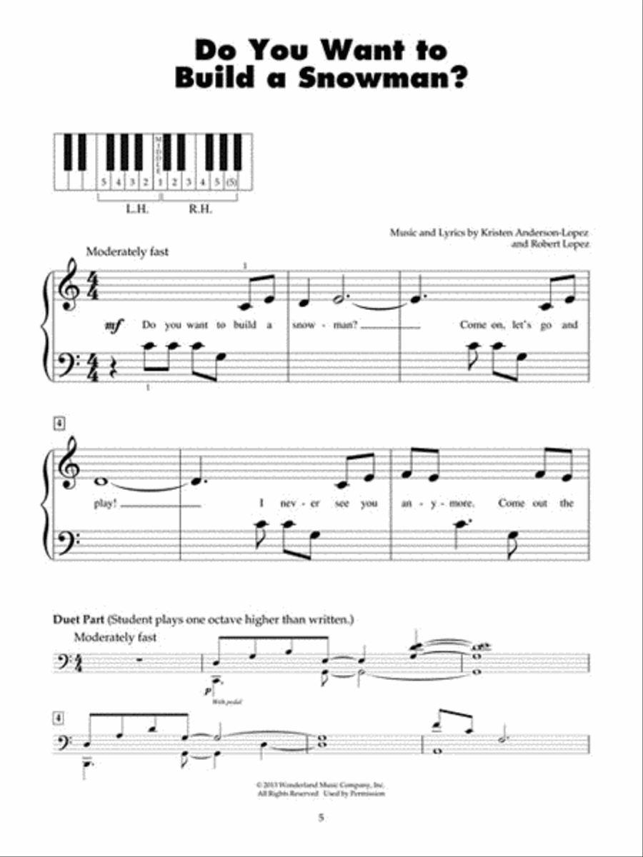 Frozen Piano scores gallery preview page 3