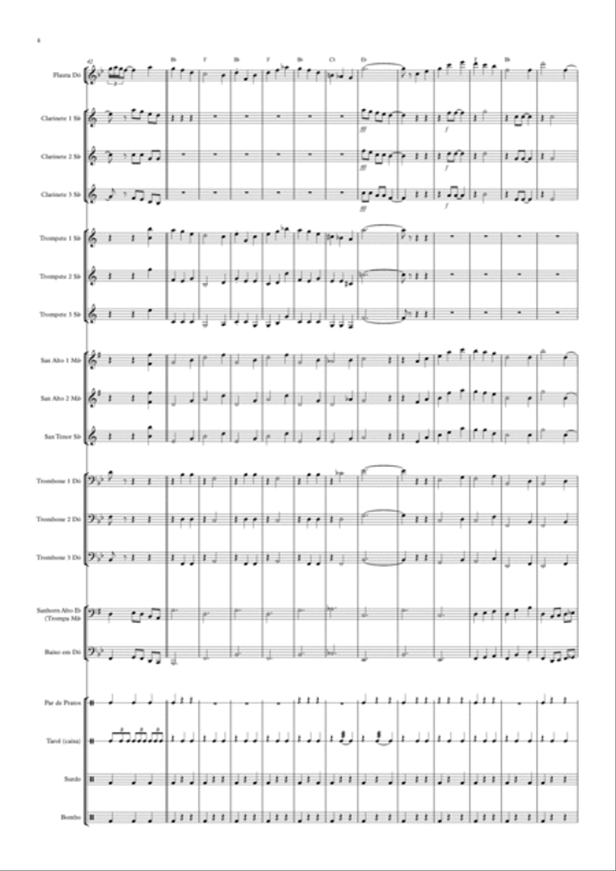 Maria Cândida de Oliveira Concert Band scores gallery preview page 4