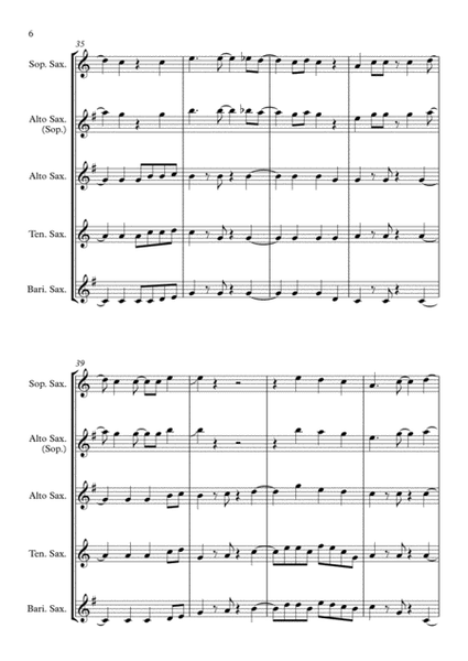 Faith (George Michael) - for Saxophone Quartet image number null