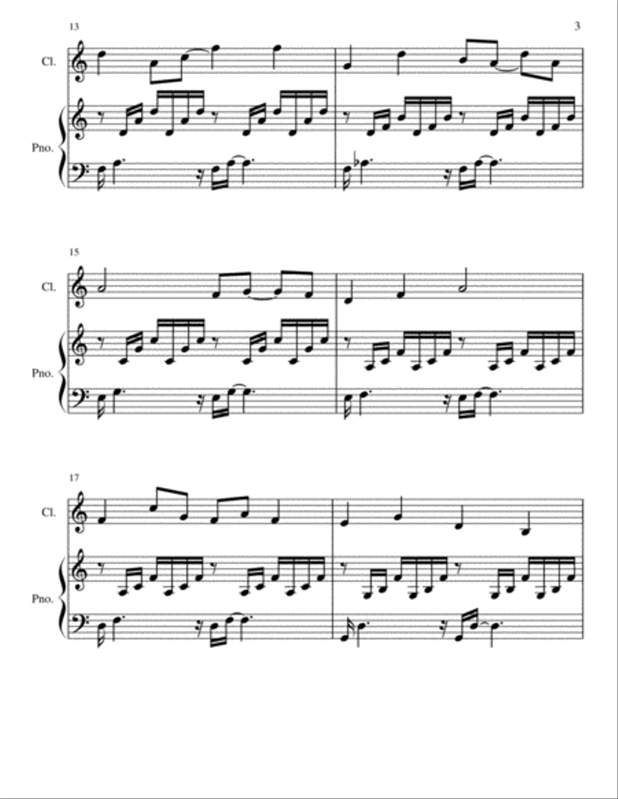 Prelude In C Woodwind Duet scores gallery preview page 3