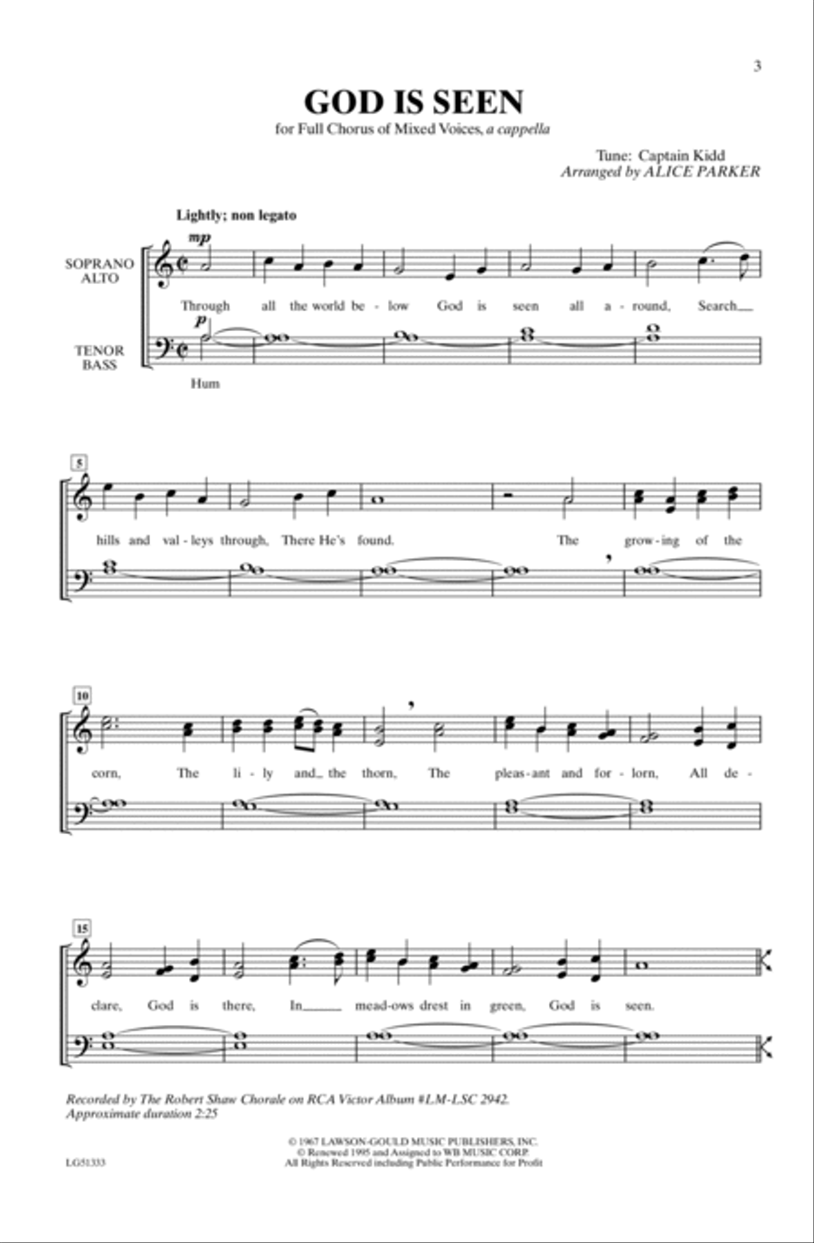 God Is Seen 4-Part scores gallery preview page 2