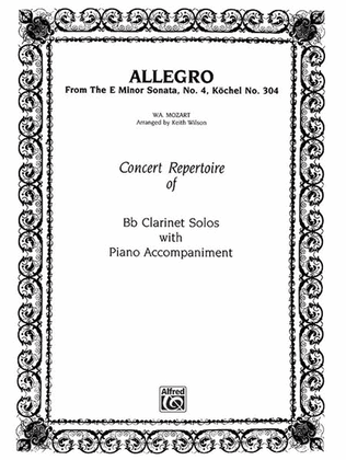 Book cover for Allegro (from E Minor Sonata #4)