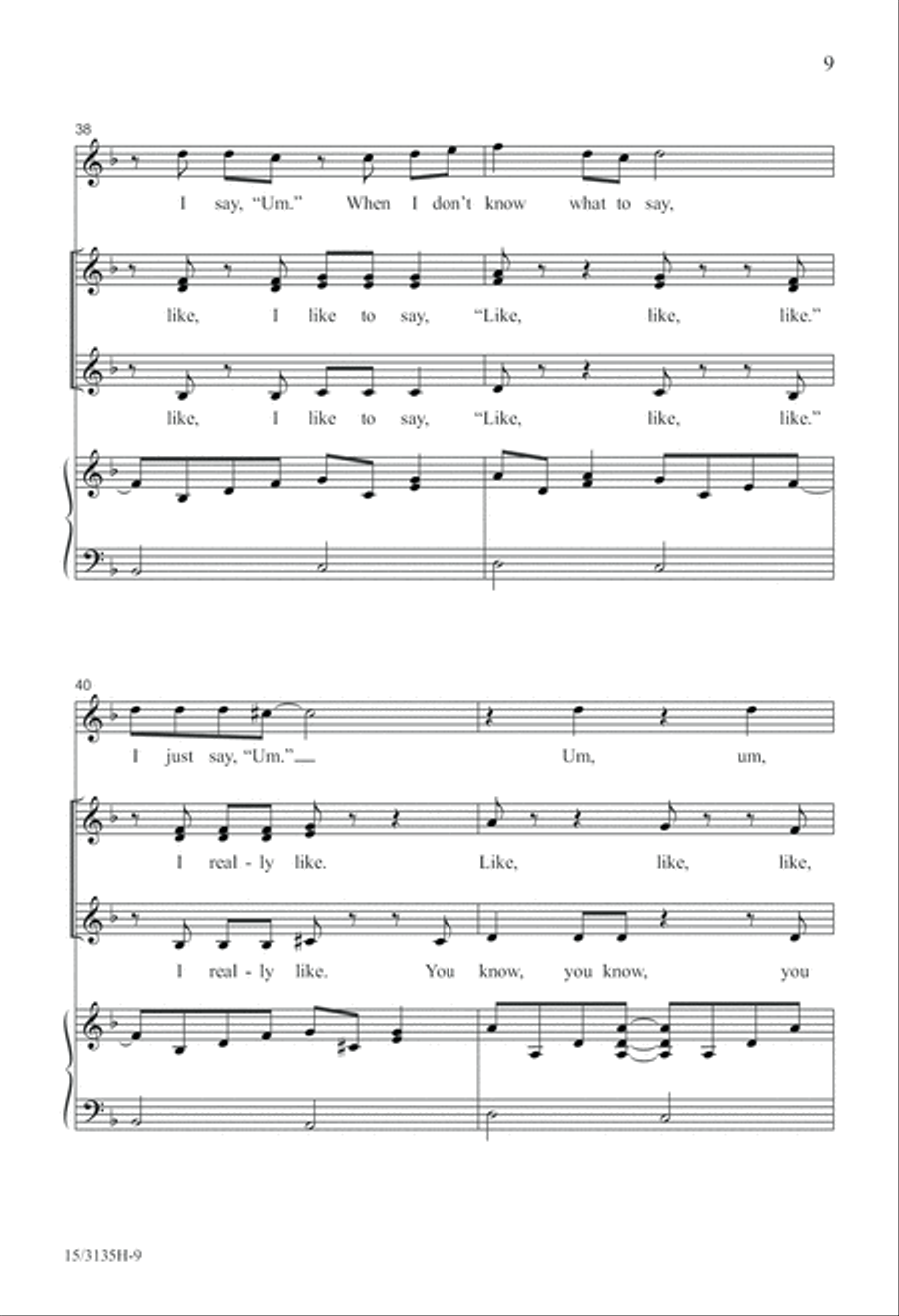 Like, I Like to Say Like Like, I Like to Say Like SSA scores gallery preview page 10