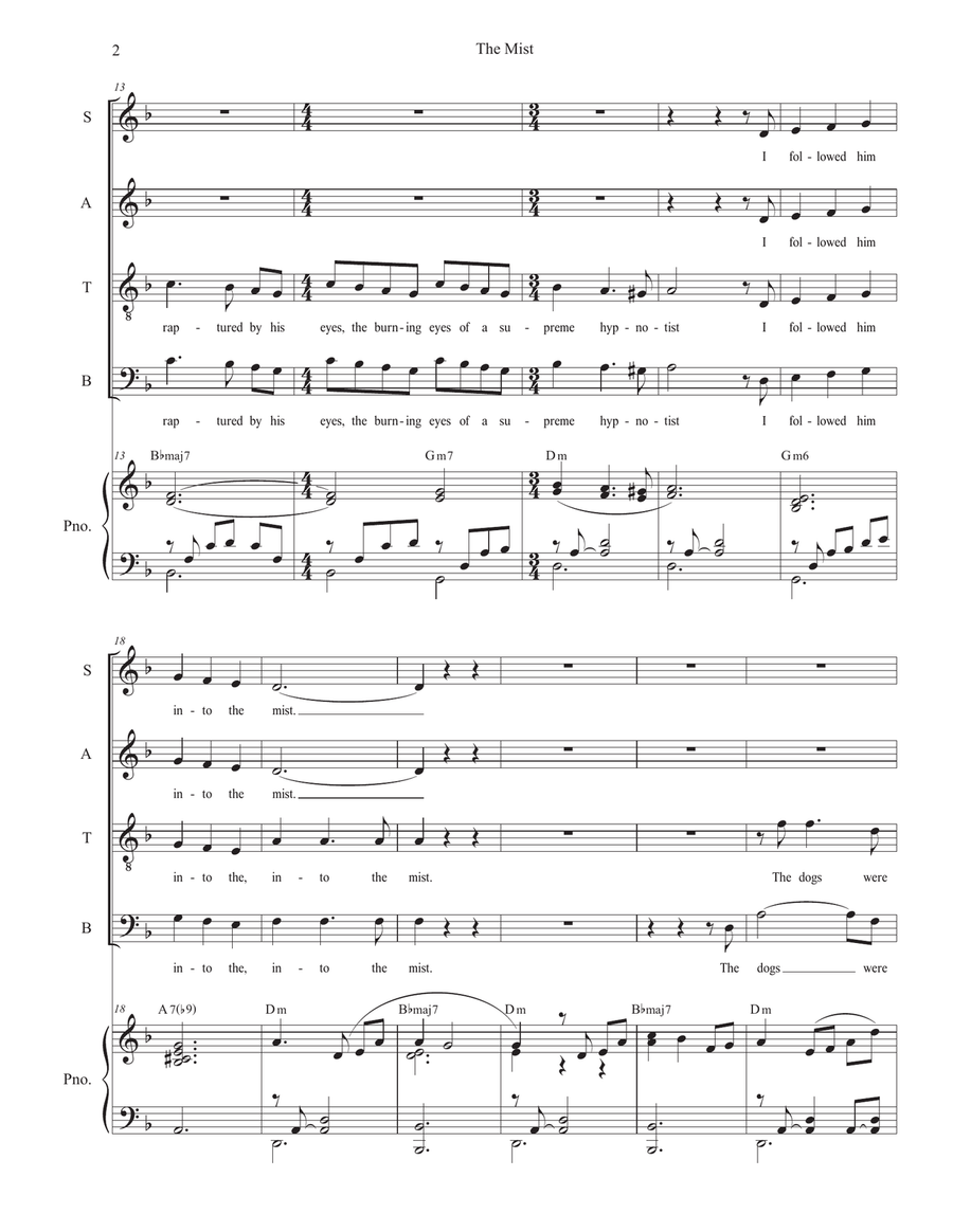 The Mist 4-Part scores gallery preview page 2