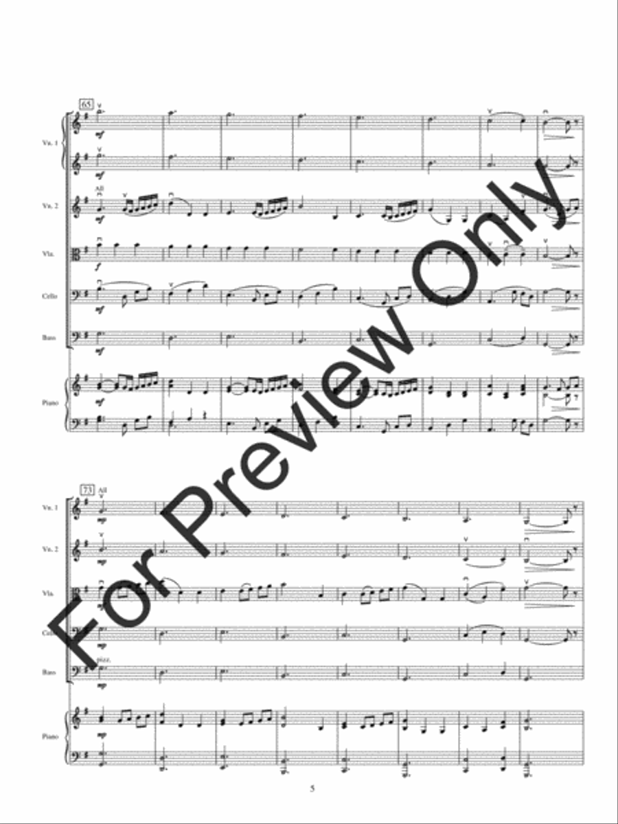 Canon (Score) String Orchestra scores gallery preview page 7