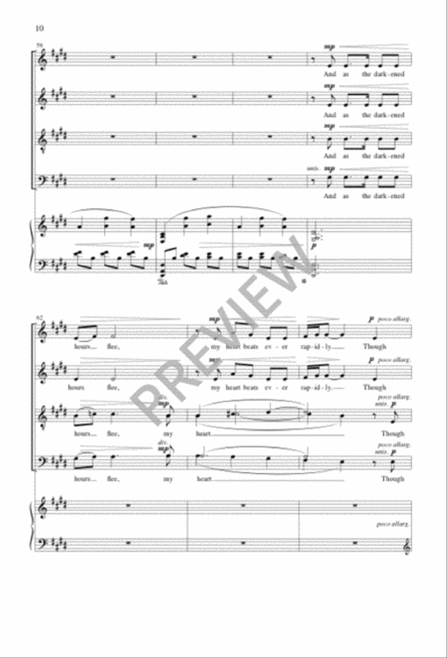 Ballade to the Moon Ballade to the Moon 4-Part scores gallery preview page 10