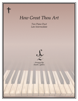 Book cover for How Great Thou Art (2 piano duet)