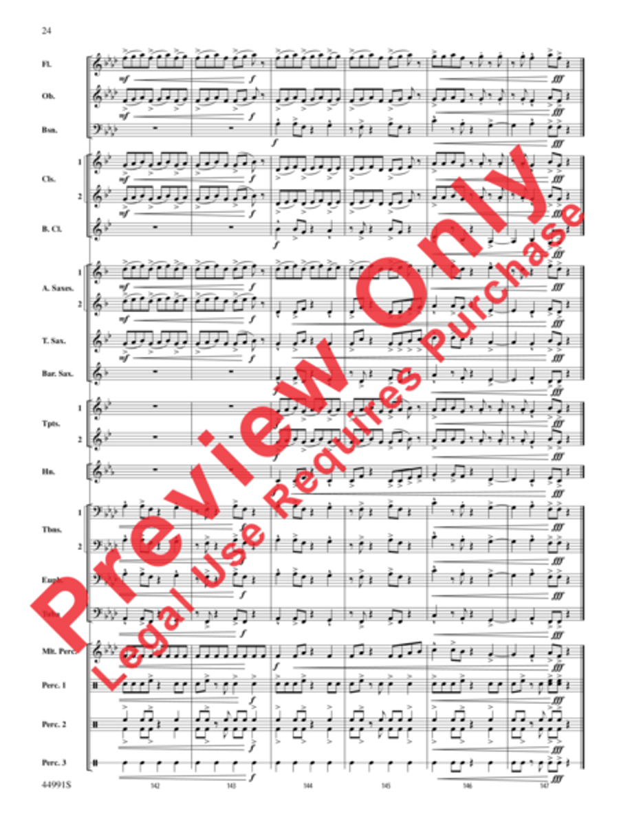 Amazonia Concert Band scores gallery preview page 25