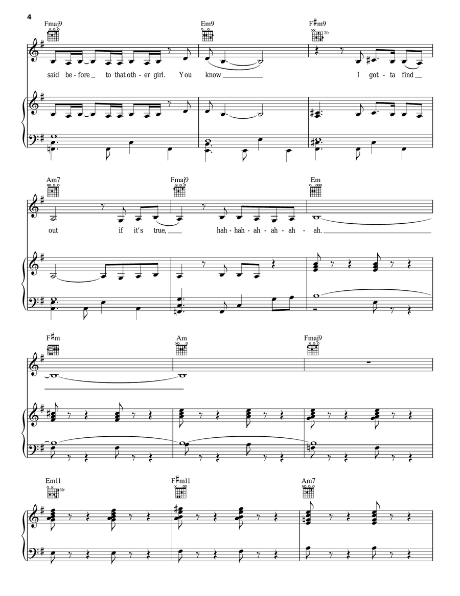 Making You Wait Piano, Vocal, Guitar scores gallery preview page 4
