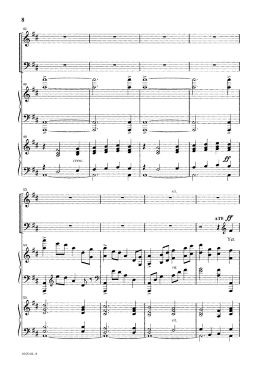 The Church's One Foundation 4-Part scores gallery preview page 8