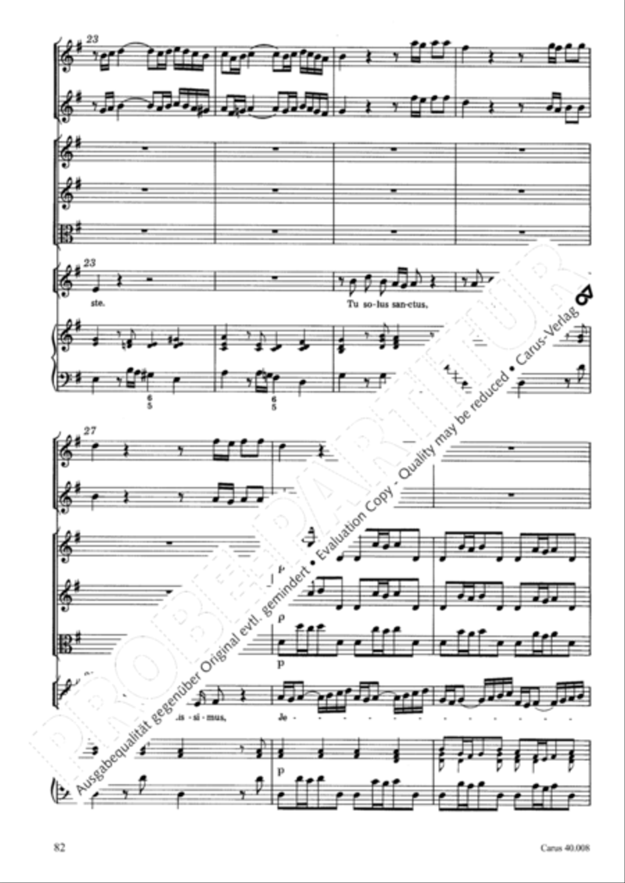 Introduzione e Gloria 4-Part scores gallery preview page 83