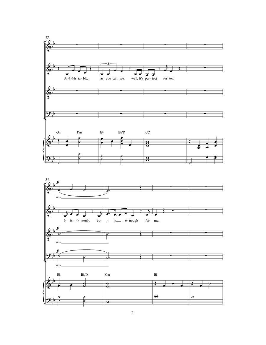 My House ('From Matilda The Musical') Choir scores gallery preview page 3