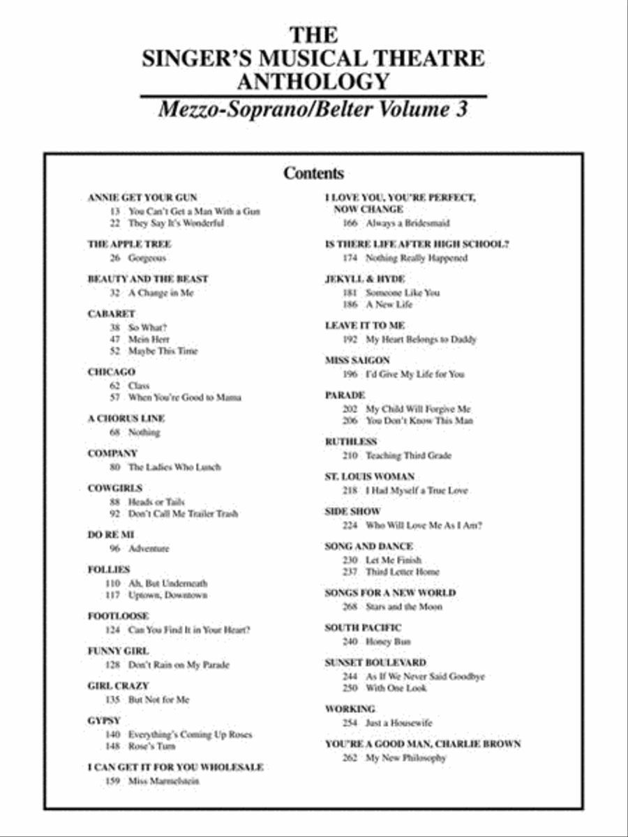 The Singer's Musical Theatre Anthology – Volume 3 Mezzo-Soprano Voice scores gallery preview page 5