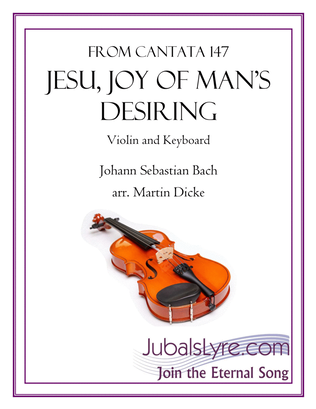 Book cover for Jesu, Joy of Man's Desiring (Violin and Keyboard)