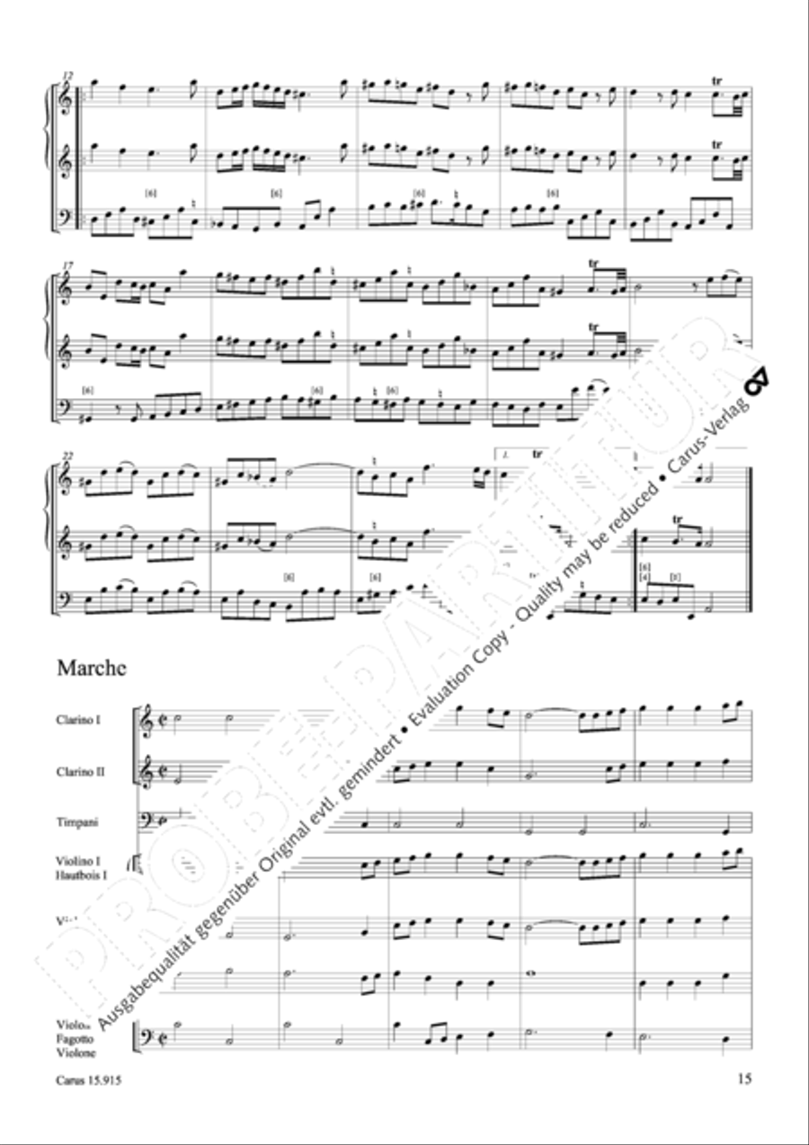 Suite in C minor Oboe scores gallery preview page 16
