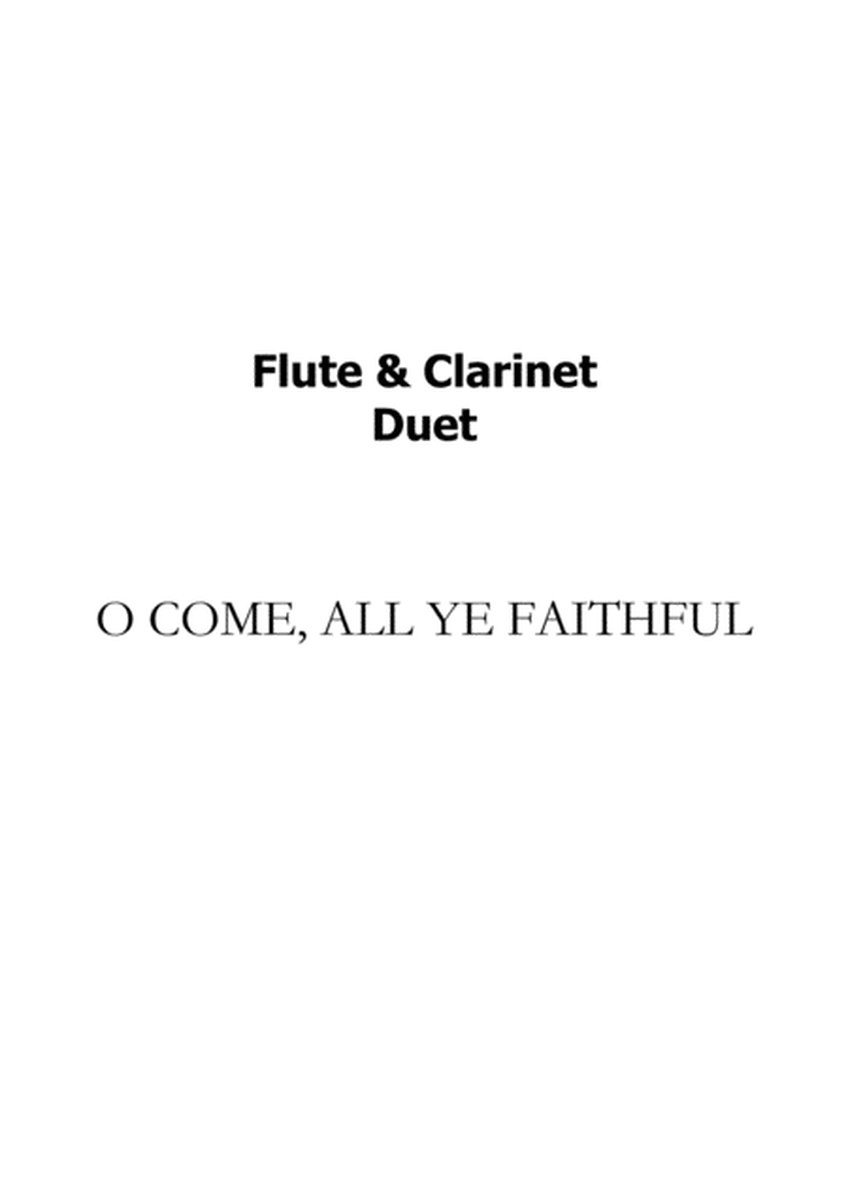 O COME, ALL YE FAITHFUL - Flute and Clarinet Duet image number null