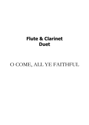 Book cover for O COME, ALL YE FAITHFUL - Flute and Clarinet Duet