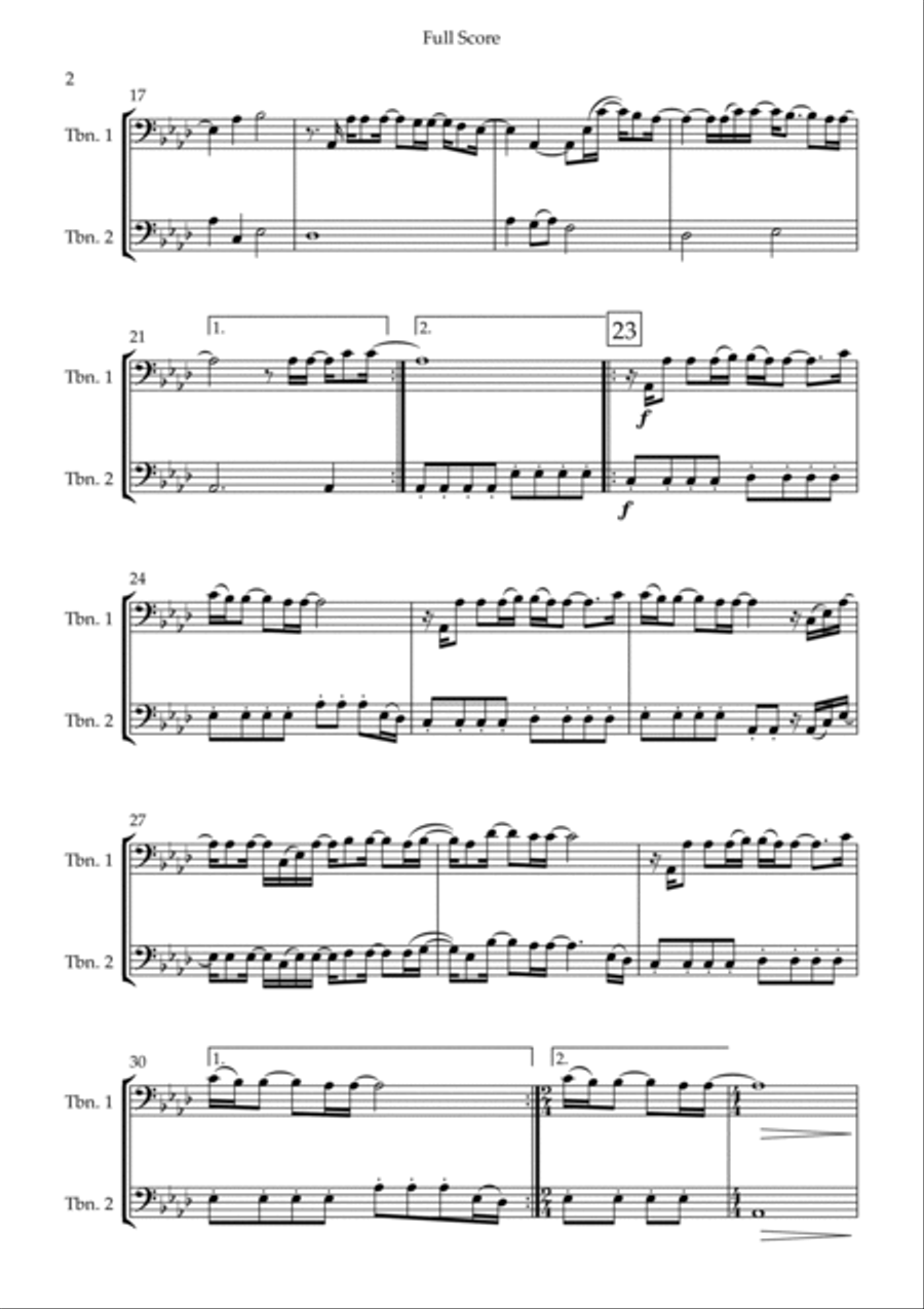 Goodness Of God Trombone Duet scores gallery preview page 2