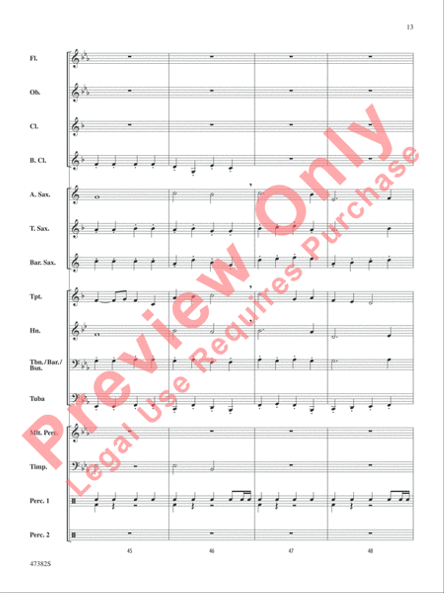 Gustav Holst Band Classics Concert Band scores gallery preview page 14