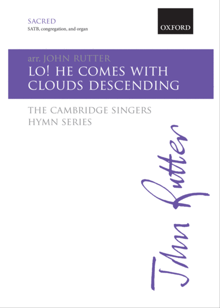 Lo! he comes with clouds descending 4-Part scores gallery preview page 1