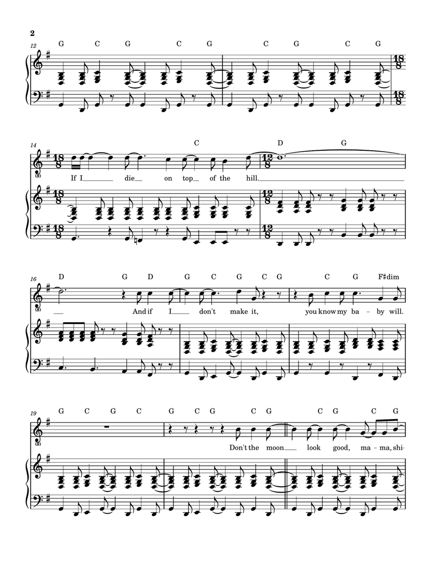 It Takes A Lot To Laugh, It Takes A Train To Cry Piano, Vocal, Guitar scores gallery preview page 3