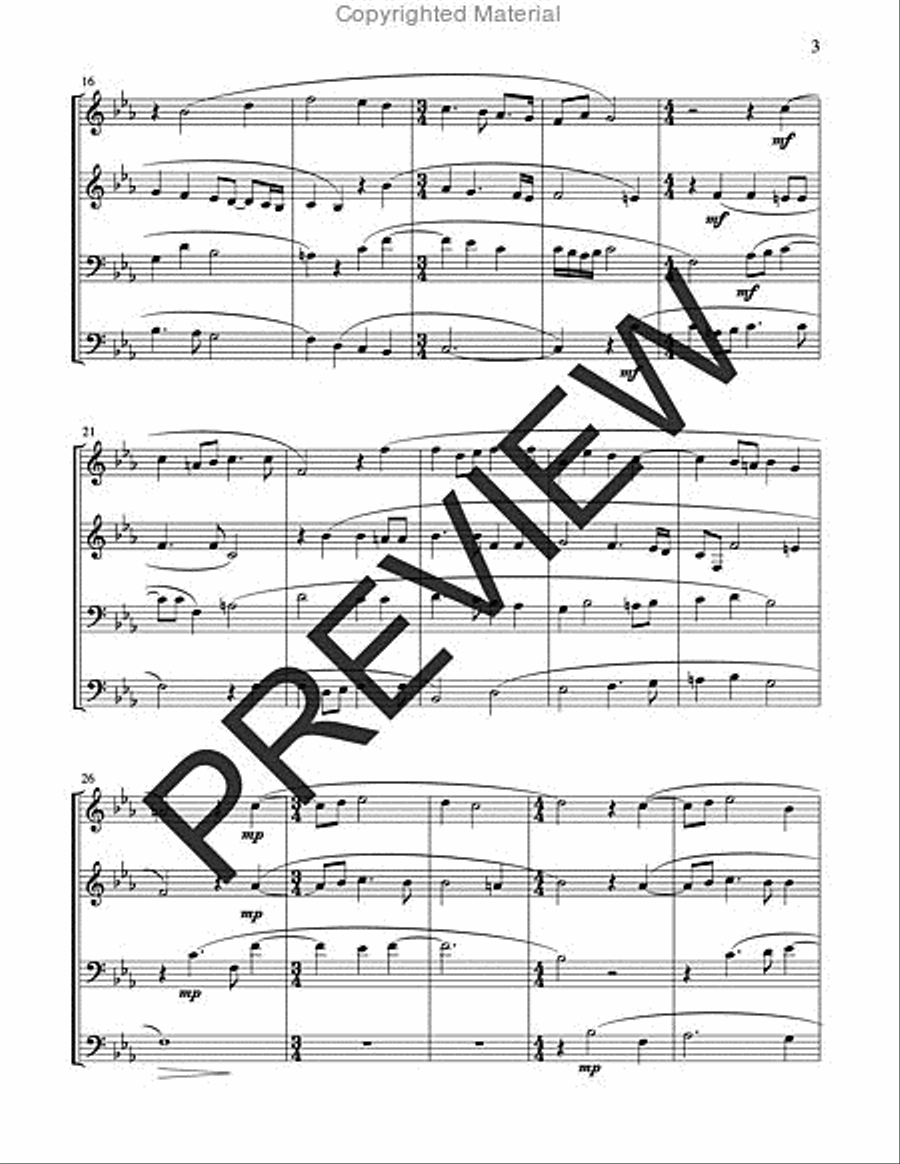 Two Renaissance Motets for Brass Quartet - Volume 1 Brass Quartet scores gallery preview page 3