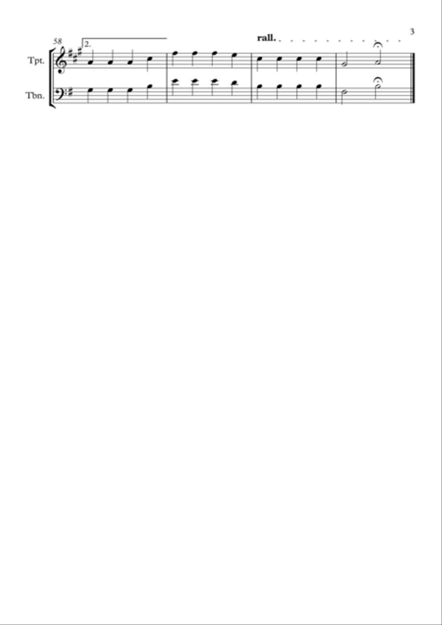Faded Brass Duet scores gallery preview page 3