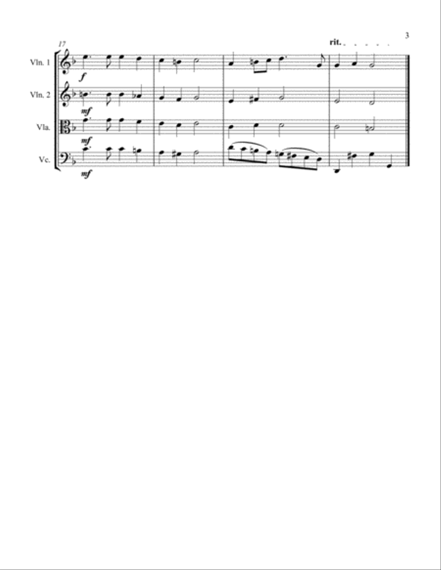 Jay's Jazzy Christmas String Quartets String Quartet scores gallery preview page 4