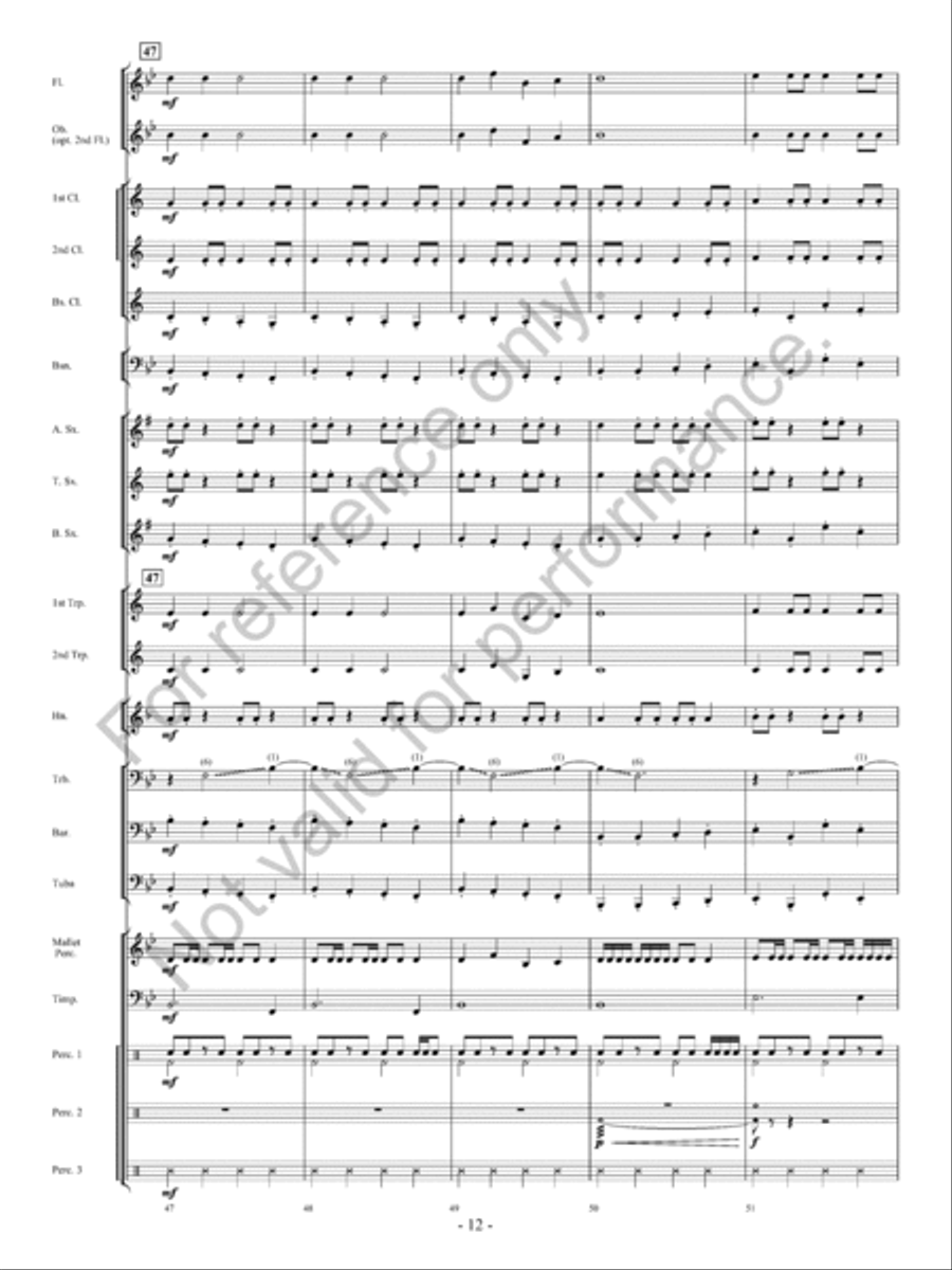 Santa's Wild Ride Concert Band scores gallery preview page 13