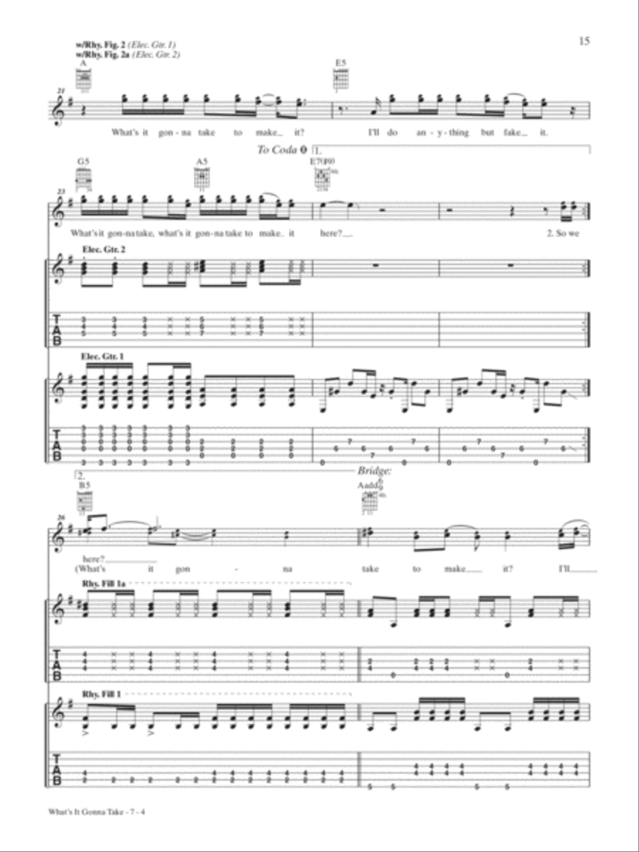 What's It Gonna Take Guitar Tablature scores gallery preview page 4