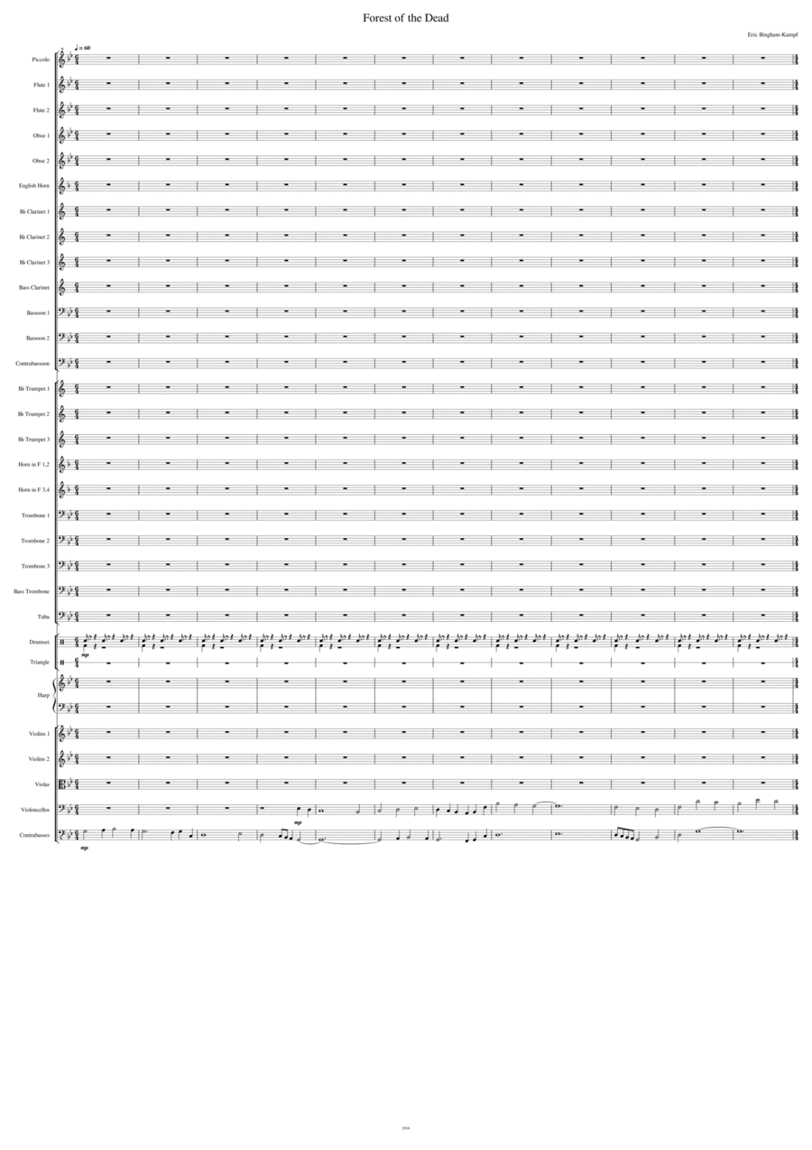 Forest of the Dead Forest of the Dead Full Orchestra scores gallery preview page 1