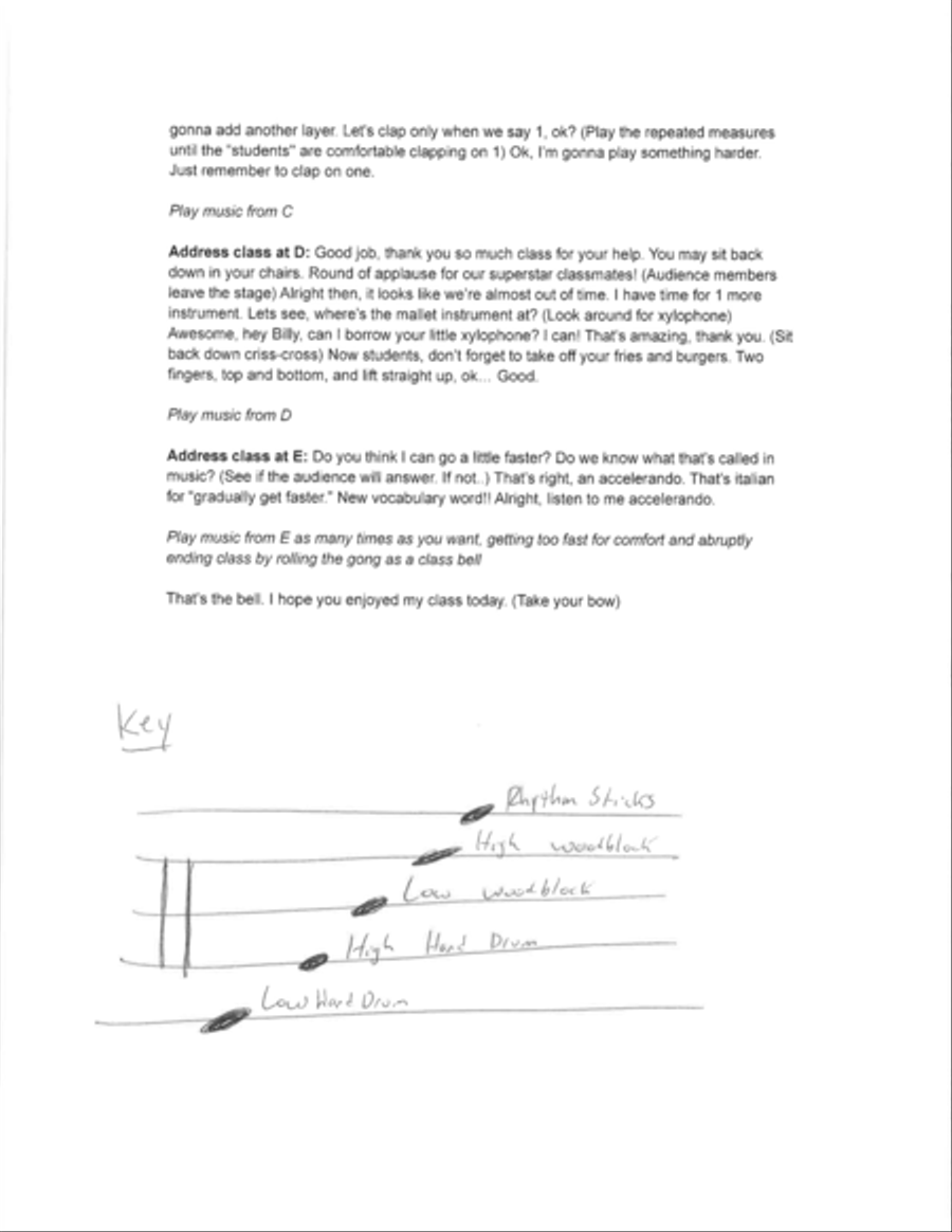 Welcome to the Classroom: A Piece for Orff Instruments Orff Instrument scores gallery preview page 4