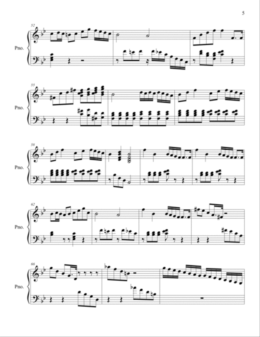 Sonata in g minor Piano Solo scores gallery preview page 5