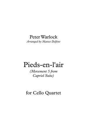 Book cover for Pieds-en-l'air (Movement 5 from Capriol Suite) [Cello Quartet]