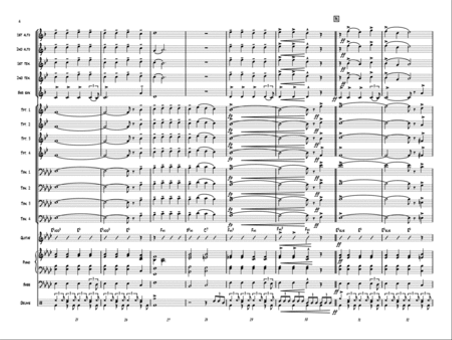 Christmas Fantasy for Jazz Band Jazz Ensemble scores gallery preview page 5