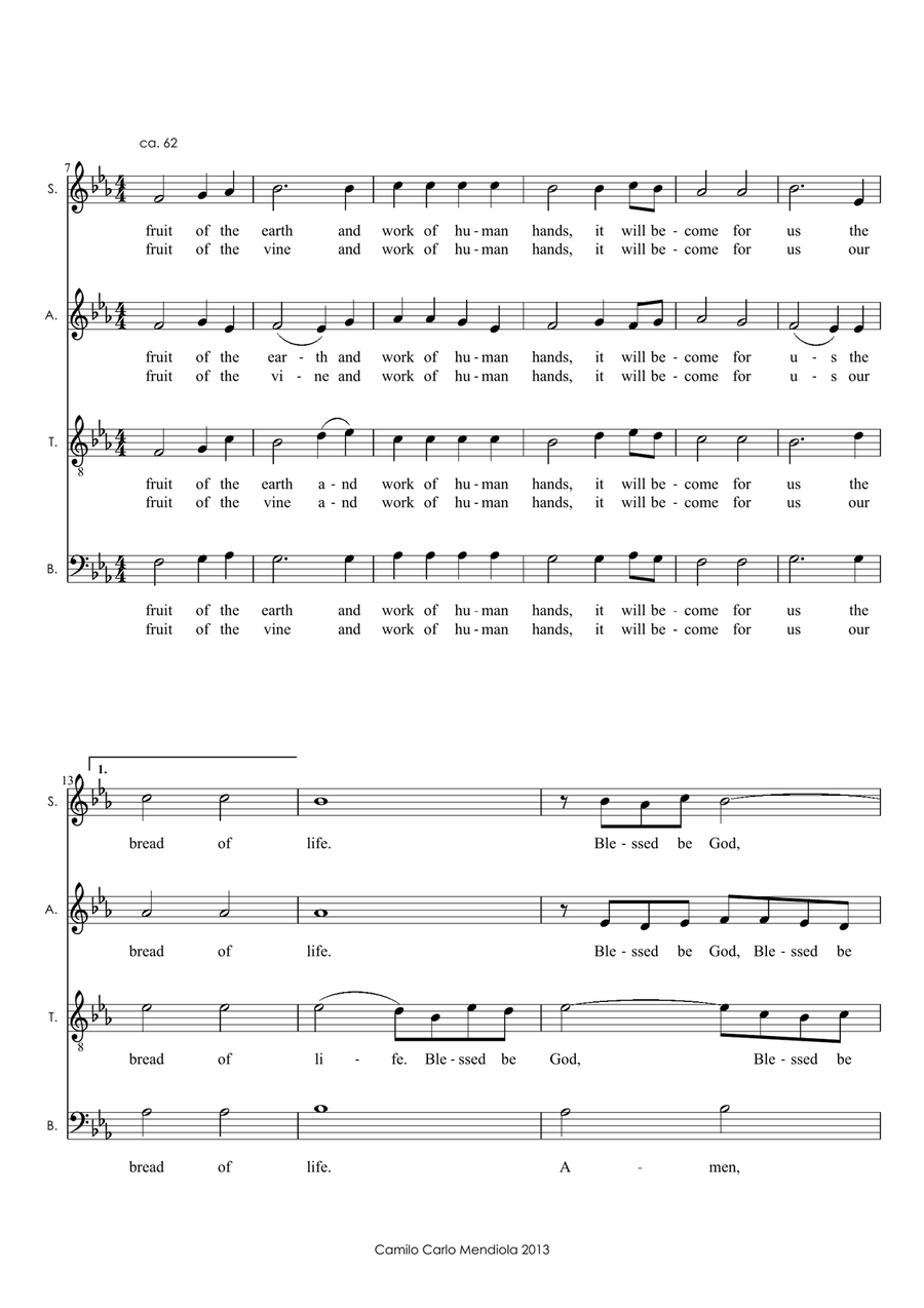 Offertory Song 4-Part scores gallery preview page 2