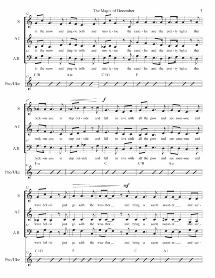 The Magic of December The Magic of December SSA scores gallery preview page 5