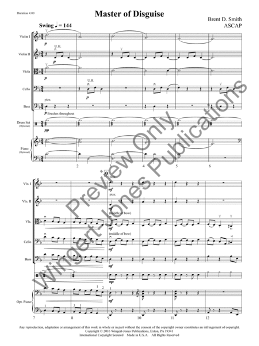 Master of Disguise String Orchestra scores gallery preview page 4