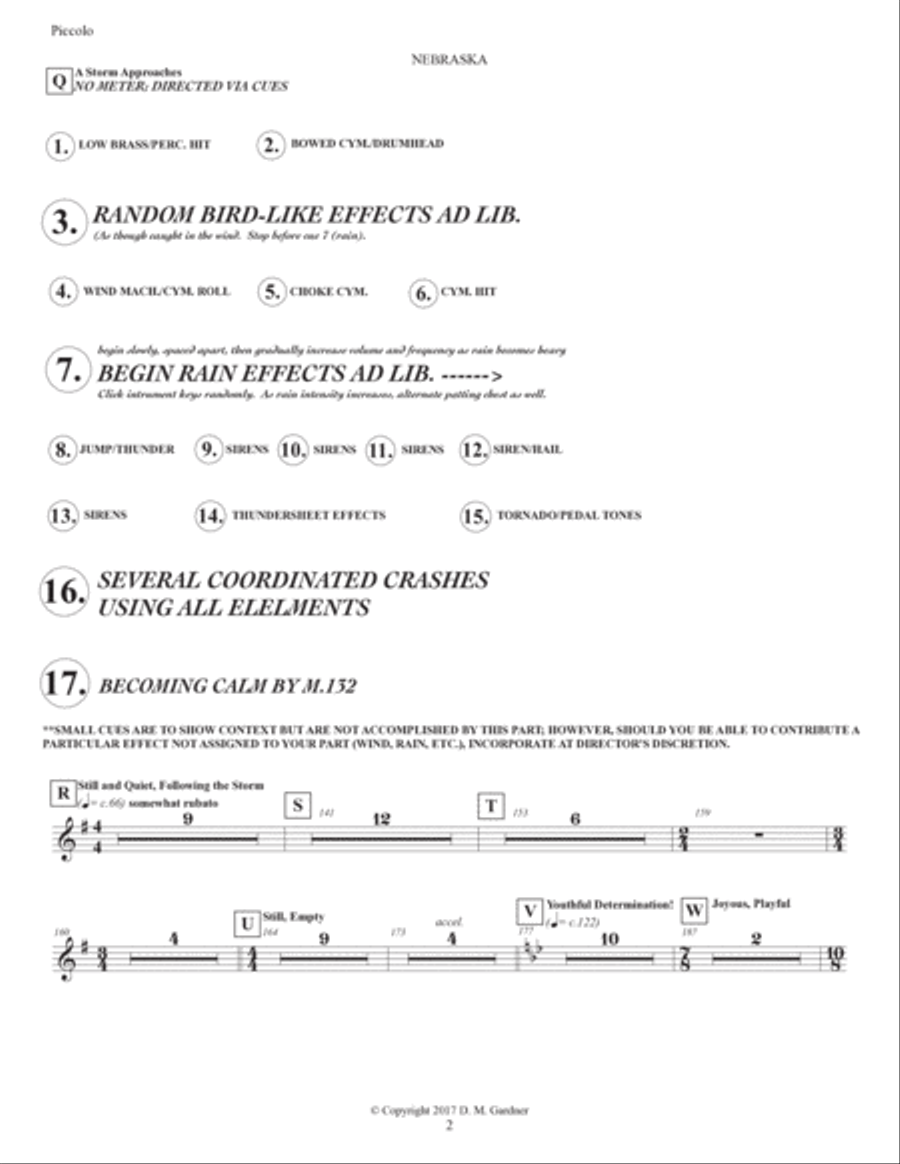 Nebraska - My Heartland (INSTRUMENTAL PARTS) Choir scores gallery preview page 2