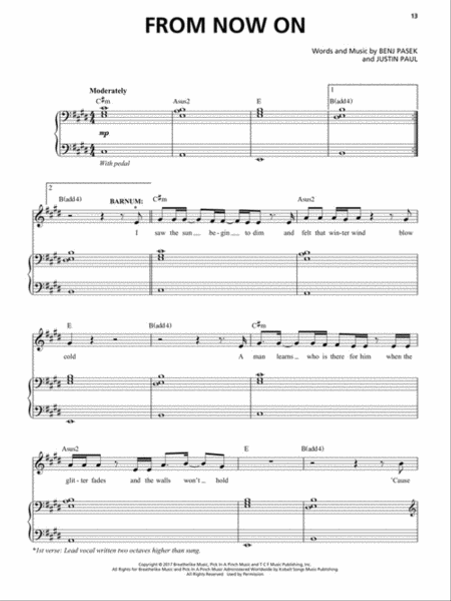 The Greatest Showman Voice scores gallery preview page 4