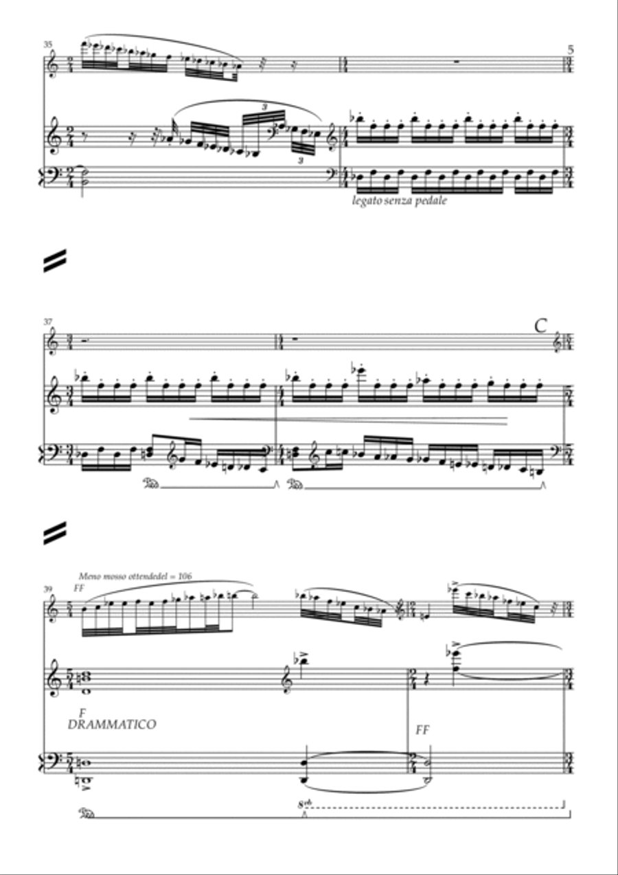 Fantasy flute and piano Flute scores gallery preview page 5