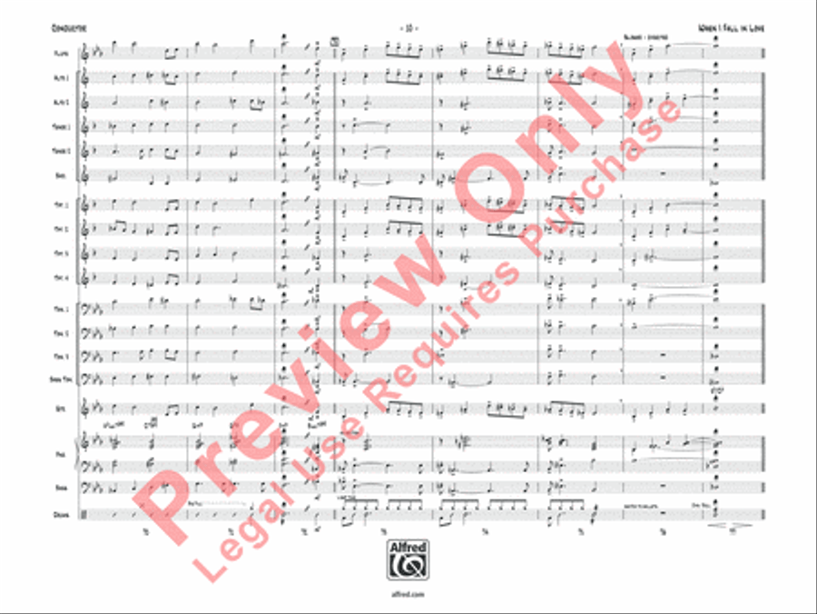 When I Fall in Love Jazz Ensemble scores gallery preview page 13