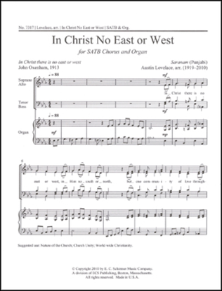 In Christ No East or West