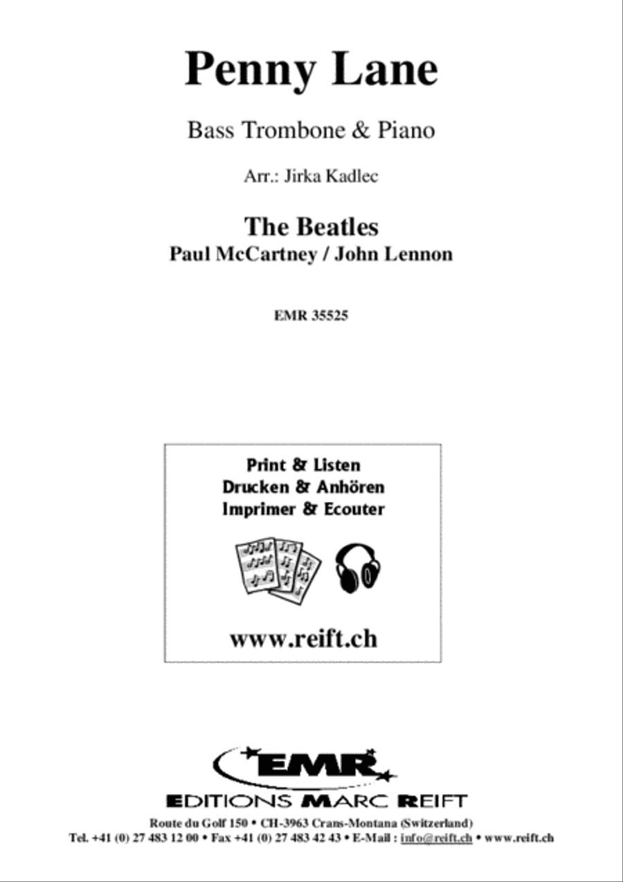 Penny Lane Penny Lane Bass Trombone scores gallery preview page 2