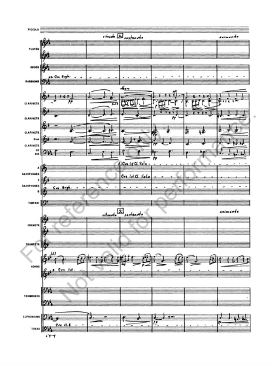 Symphony No. 5 Concert Band scores gallery preview page 6