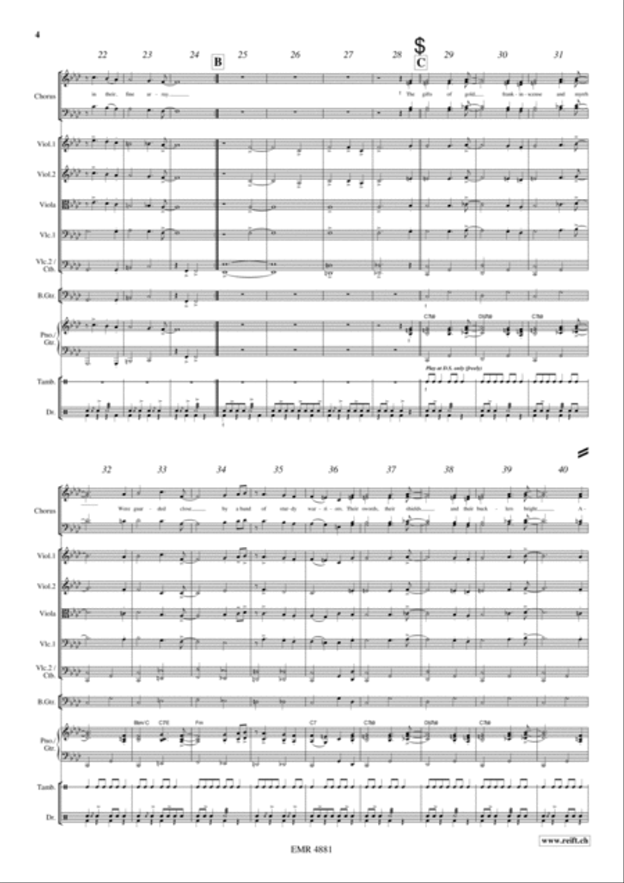 King's Blues March String Orchestra scores gallery preview page 5