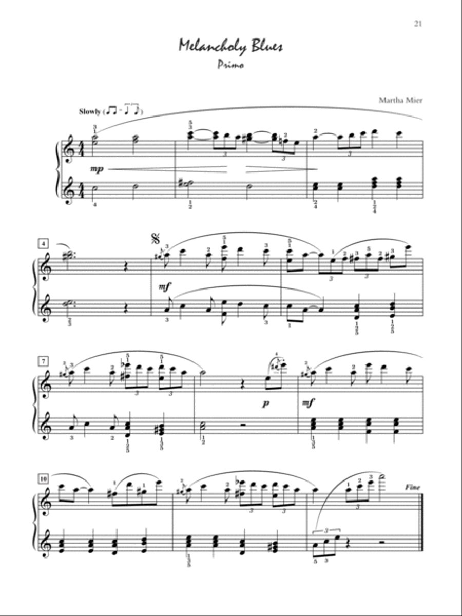 Jazz, Rags & Blues for Two, Book 5 Small Ensemble scores gallery preview page 10