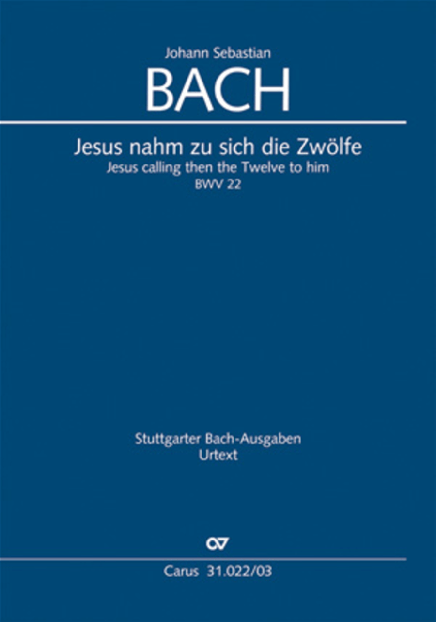 Jesus calling then the Twelve to him (Jesus nahm zu sich die Zwolfe)