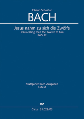 Book cover for Jesus calling then the Twelve to him (Jesus nahm zu sich die Zwolfe)