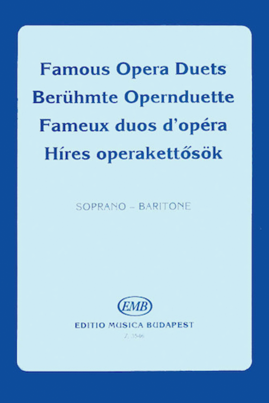 Famous Opera Duets – Volume 2 Piano Accompaniment scores gallery preview page 1